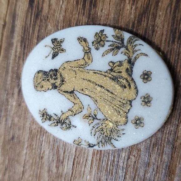 Into the garden cabochon antique - Picture 1 of 3